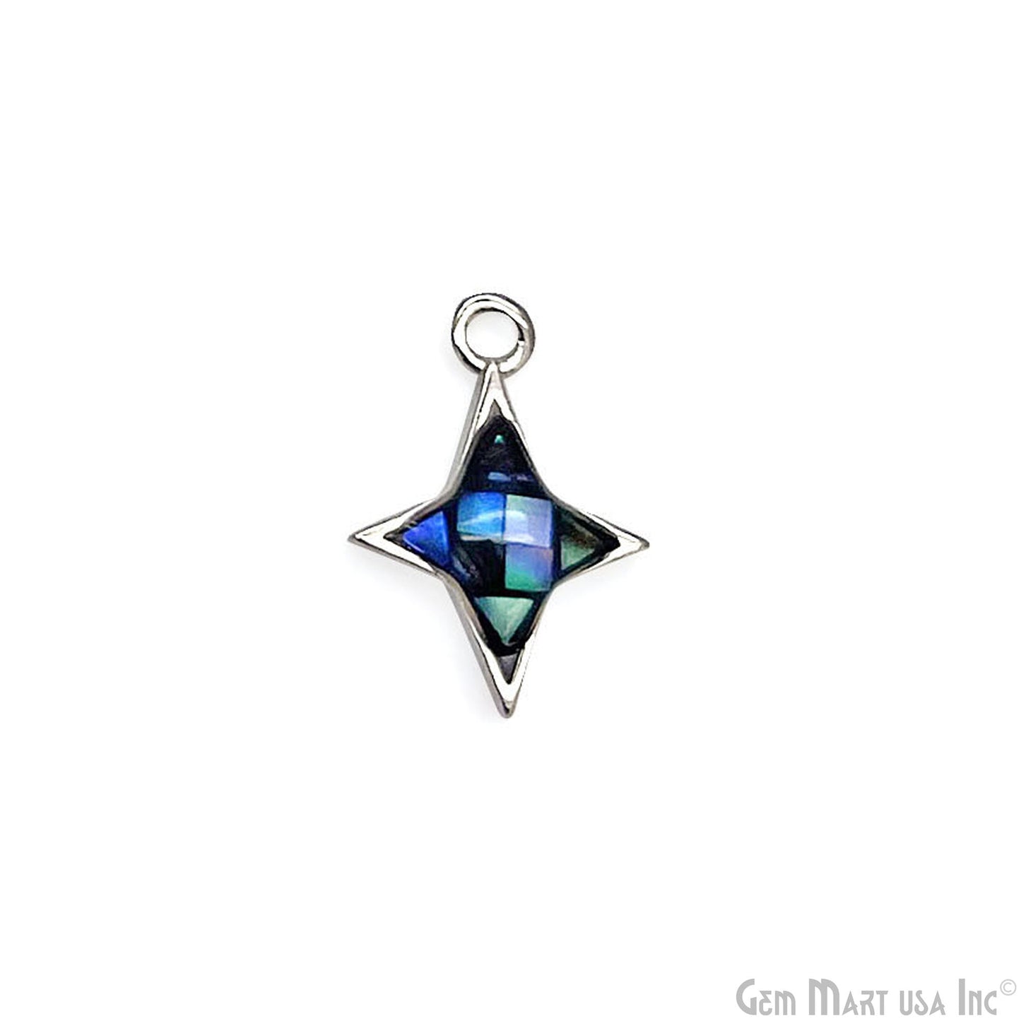 Star shape Charm Shell 14x10mm Single Bail Connector Charm Jewelry GemMartUSA