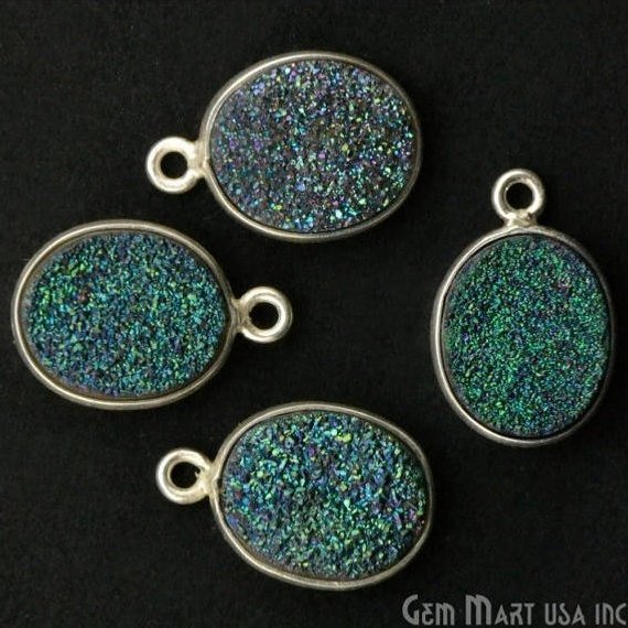 druzy connector beads, druzy connector