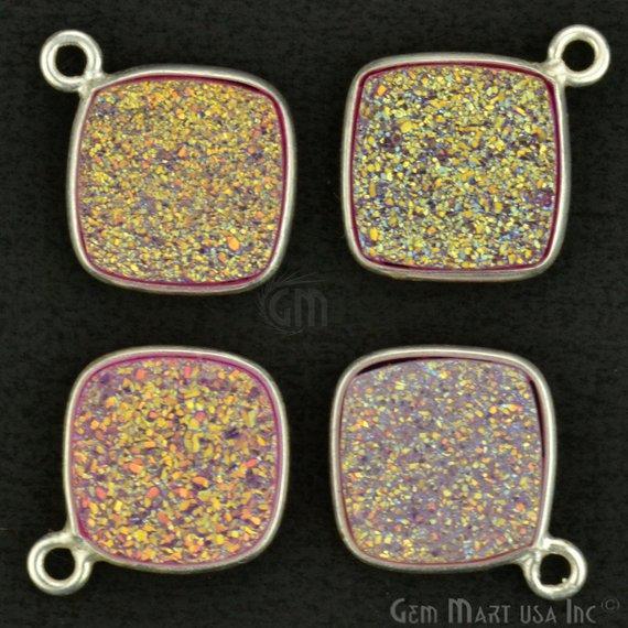 druzy connector beads, druzy connector