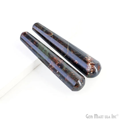 Natural Garnet Hand Made SPA Massage Wand Reiki Healing Crystal Relaxation Meditation Collection Gift, Healing Crystal, 4Inch