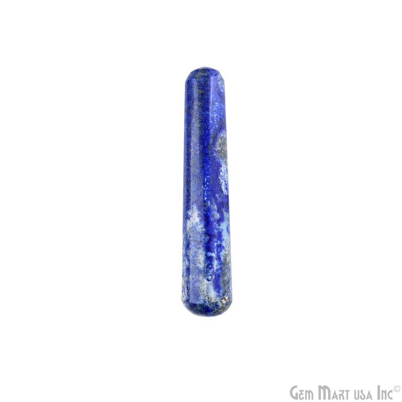 Lapis Hand Made SPA Massage Wand Reiki Healing Crystal Relaxation Meditation Collection Gift, Healing Crystal, 4Inch