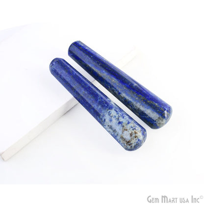 Lapis Hand Made SPA Massage Wand Reiki Healing Crystal Relaxation Meditation Collection Gift, Healing Crystal, 4Inch