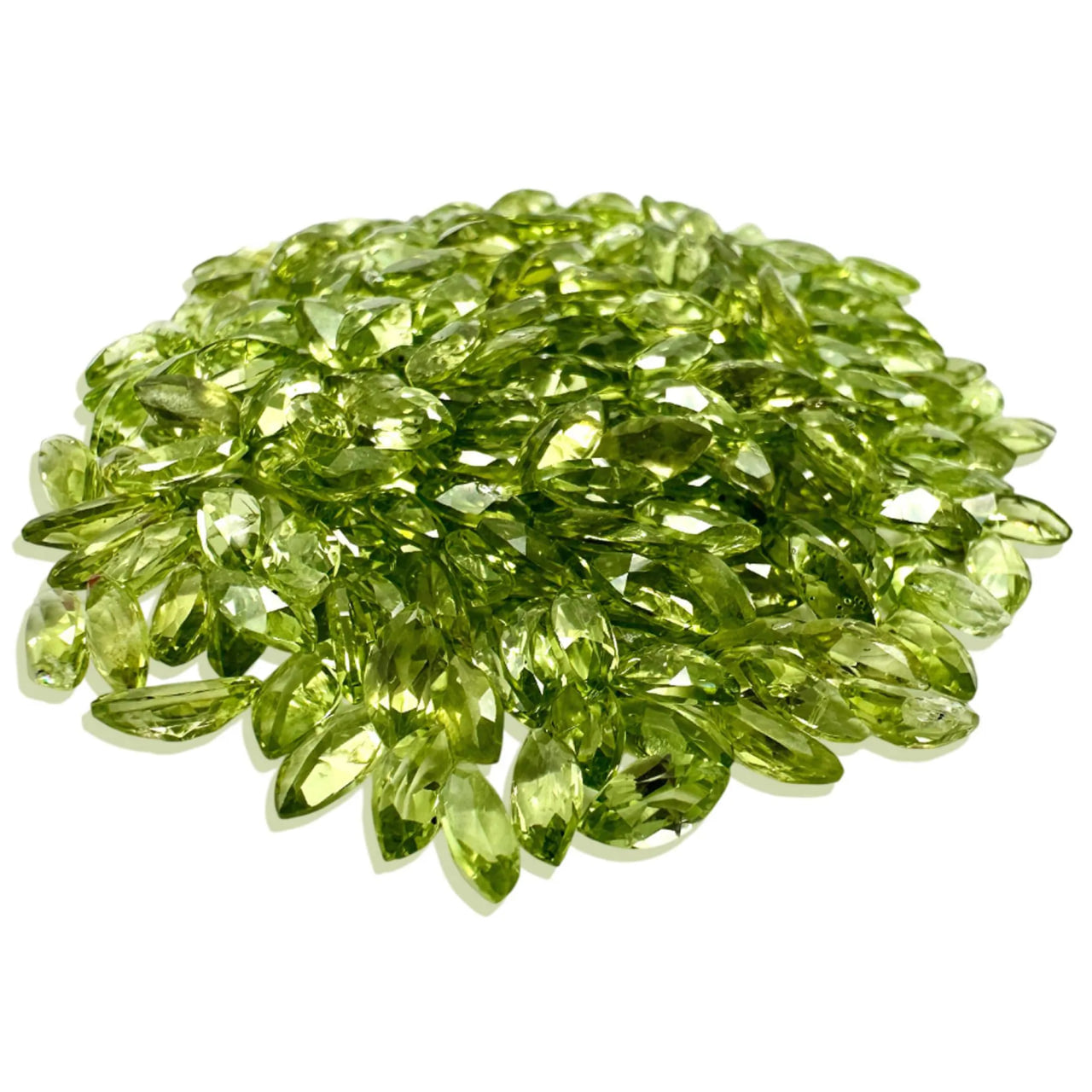 Peridot Marquise Gemstone, 3.5x7mm, 5+ Carat, 100% Natural Faceted Loose Gems, August Birthstone