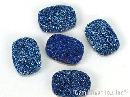 Plain Druzy 18x13mm Octagon Shape Loose Cabochon