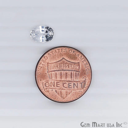 White Sapphire Wholesale Gemstones, 100% Natural Precious Gems, White Faceted Loose Gems, 6x8mm, Oval, 1.50 Carat