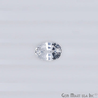 White Sapphire Wholesale Gemstones, 100% Natural Precious Gems, White Faceted Loose Gems, 6x8mm, Oval, 1.50 Carat