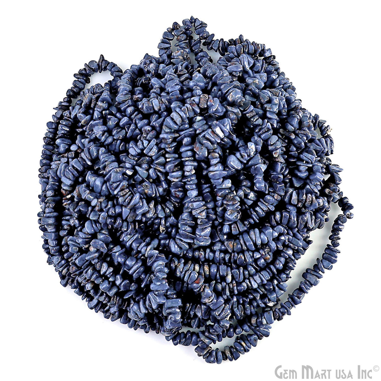 Sapphire Chip Beads, 34 Inch, Natural Chip Strands, Drilled Strung Nugget Beads, 3-7mm, Polished