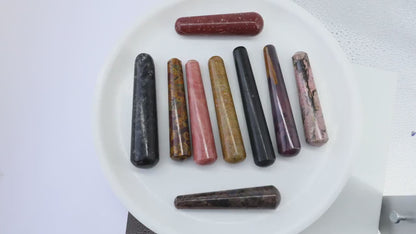 Black Tourmaline Handmade Massage Wand 4" - Reiki Healing Crystal, Chakra Healing Tool, Healing Stone for Wellness Tool, Gift