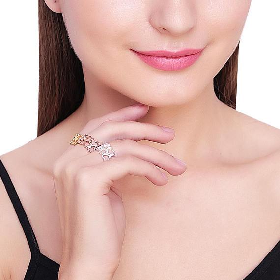 Minimalistic Stylish Shape Stackable Delicate Band Ring - Ring Size 7US (GP7-SP7-RP7-1) - GemMartUSA