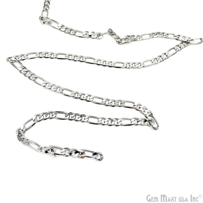 Figaro Necklace Chain Finding Chain 4mm Station Rosary Chain