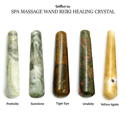 Hand Made SPA Massage Wand Reiki Healing Crystal Relaxation Meditation Collection Gift