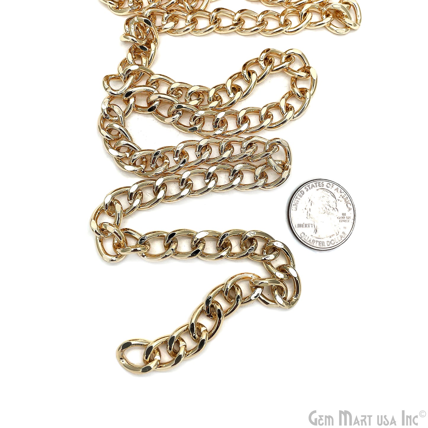 Curb Necklace Chain Finding Chain 14x10mm Station Rosary Chain