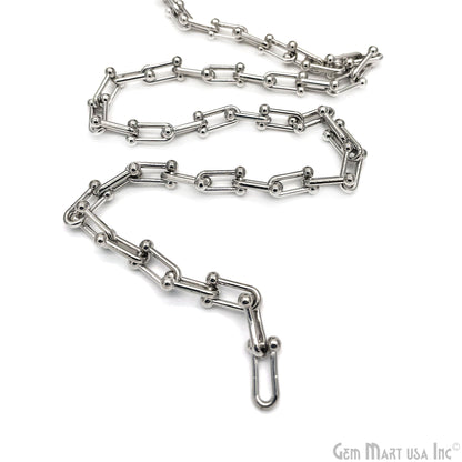 U Link Chain Finding Chain 16x9mm U Shaped Station Rosary Chain