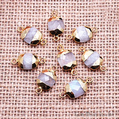 gemstone connector beads, gemstone connector pendant