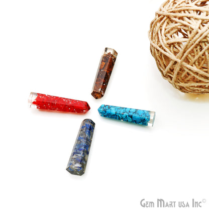 Gemstone Orgonite 35x8mm Pencil Point Pendant (Pick Gemstone) - GemMartUSA