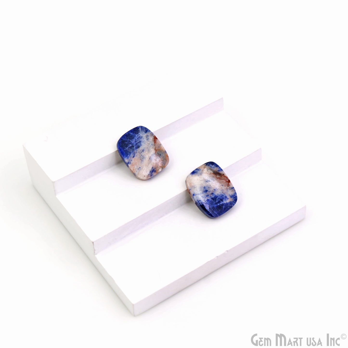 Sodalite Cushion Shape 21X17mm Loose Gemstone For Earring Pair