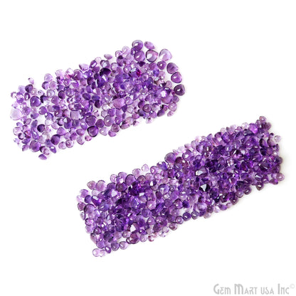 Amethyst Heart Gemstone, 6-12mm, 100 Carats, 100% Natural Faceted Loose Gems, February Birthstone