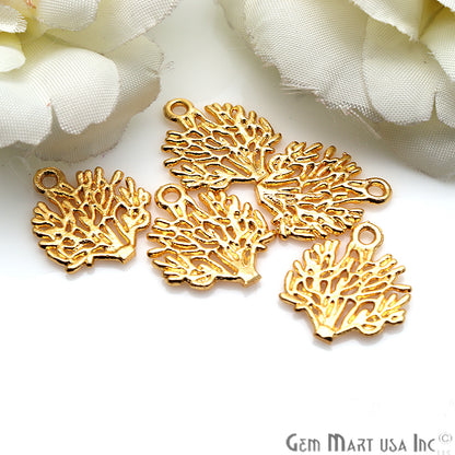 5 Pc Lot Tree Shape Findings, Filigree Findings, Findings, Jewelry Findings, 17x15mm (50056) - GemMartUSA