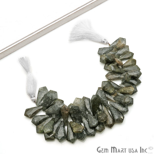 Black Sunstone Free Form 30x14mm Crafting Beads Gemstone Briolette Strands 8 INCH - GemMartUSA