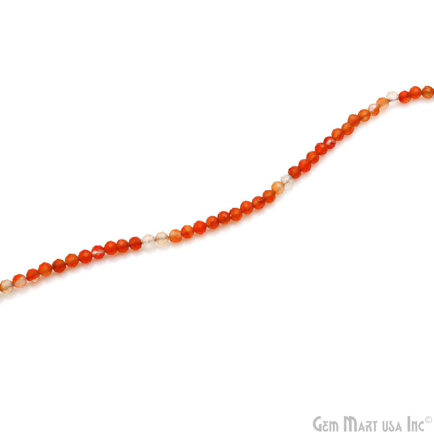 Carnelian Shaded Rondelle Beads, 13 Inch Gemstone Strands, Drilled Strung Nugget Beads, Faceted Round, 4-5mm