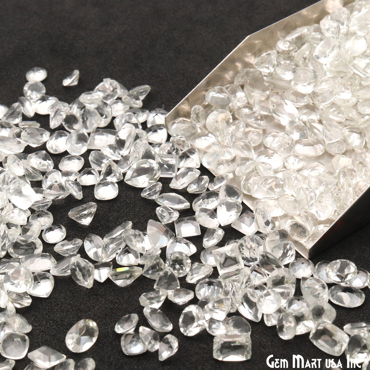 Wholesale Faceted Gemstones, 100% Natural Semi-Precious Gems,  Faceted Loose Gems, 3-5mm, Mixed, 50 Carats