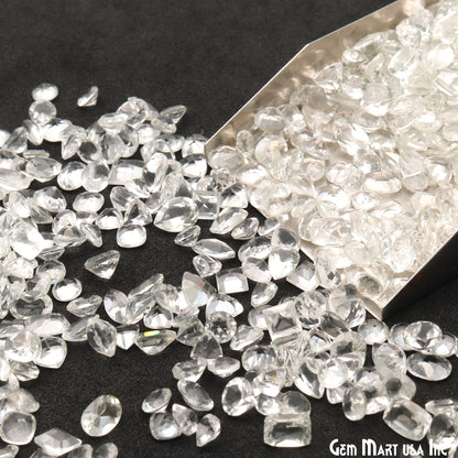 Wholesale Faceted Gemstones, 100% Natural Semi-Precious Gems,  Faceted Loose Gems, 3-5mm, Mixed, 50 Carats