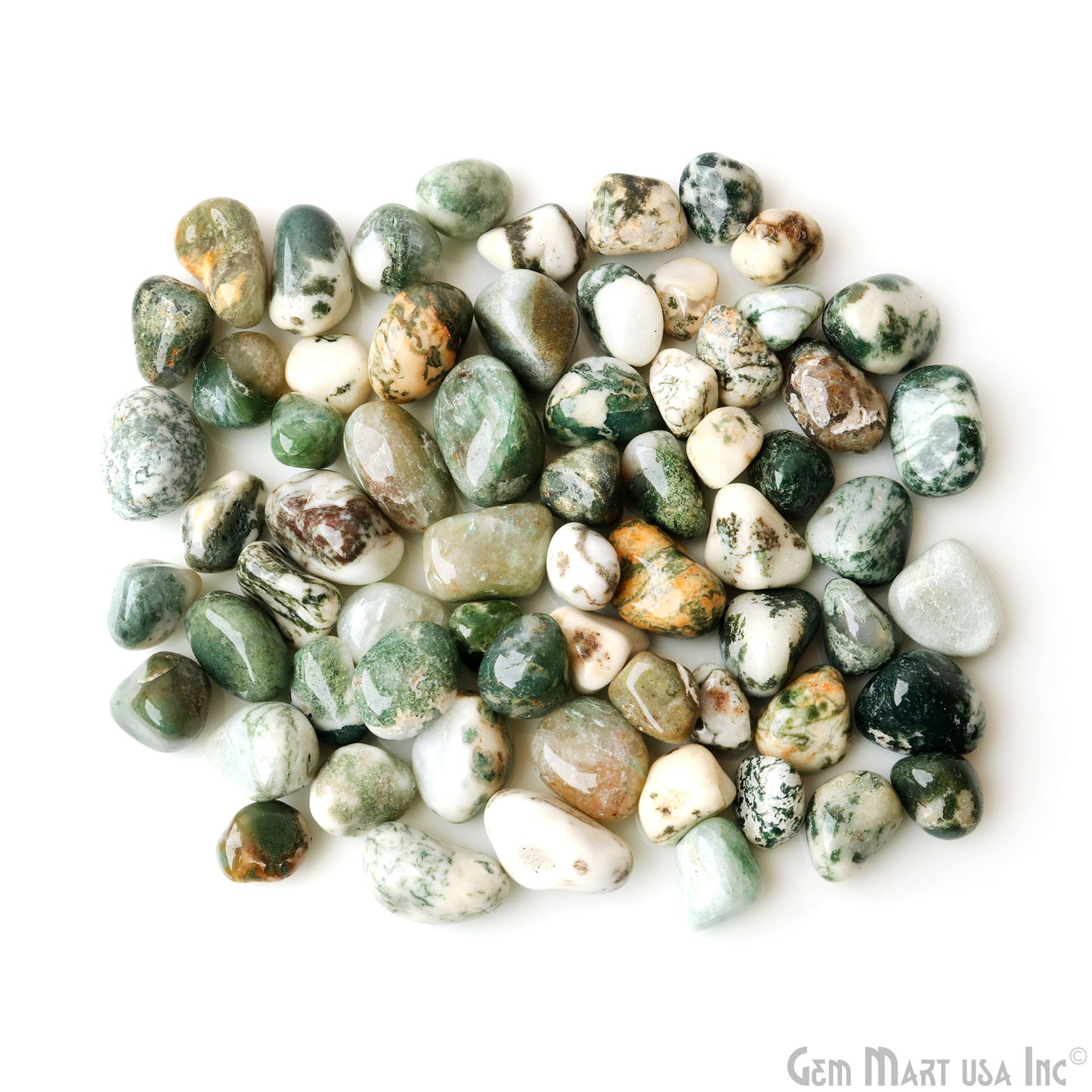 100gm (3.53oz)  Lot Tumbled Stone 0.75 Inch Loose Gemstone Beads