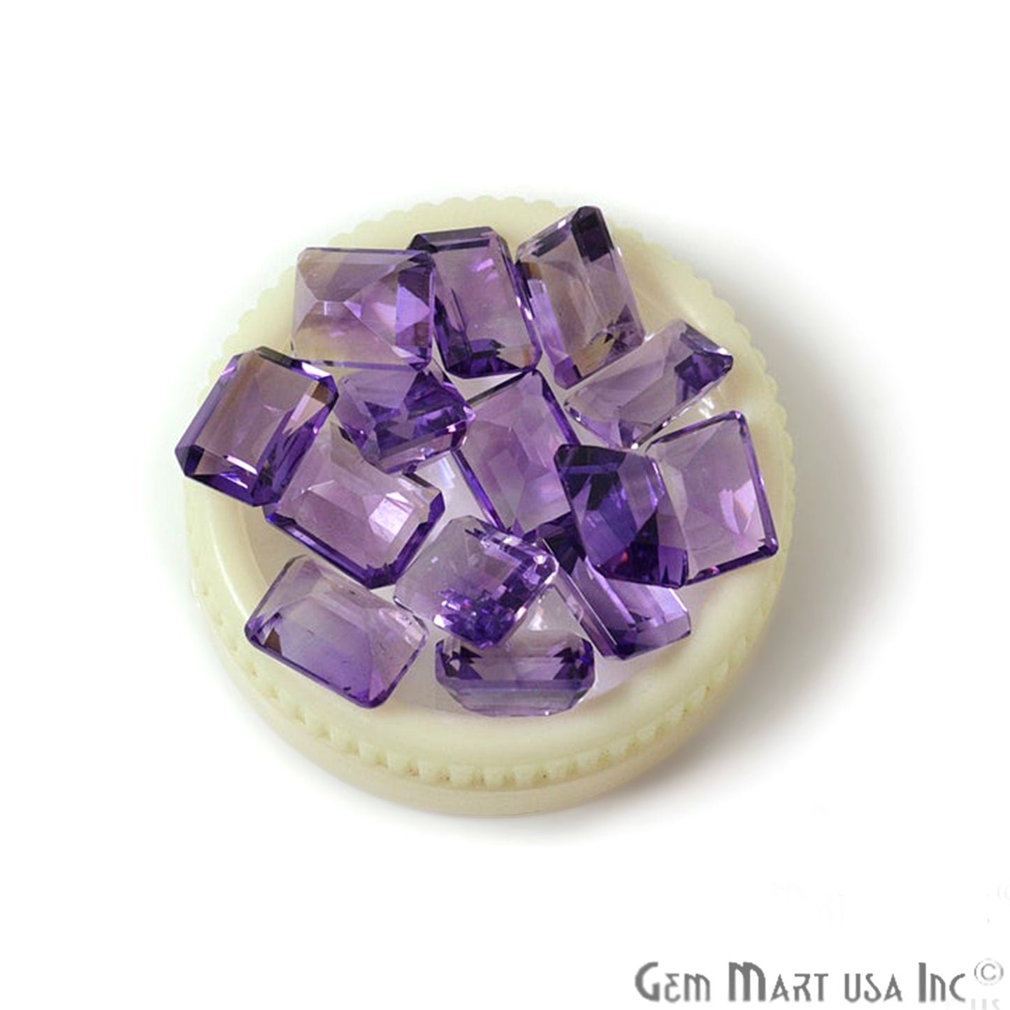 20 cts Amethyst Octagon 6x8, Loose Faceted Stone, Amethyst Mix, Amazing Cut and Quality - GemMartUSA