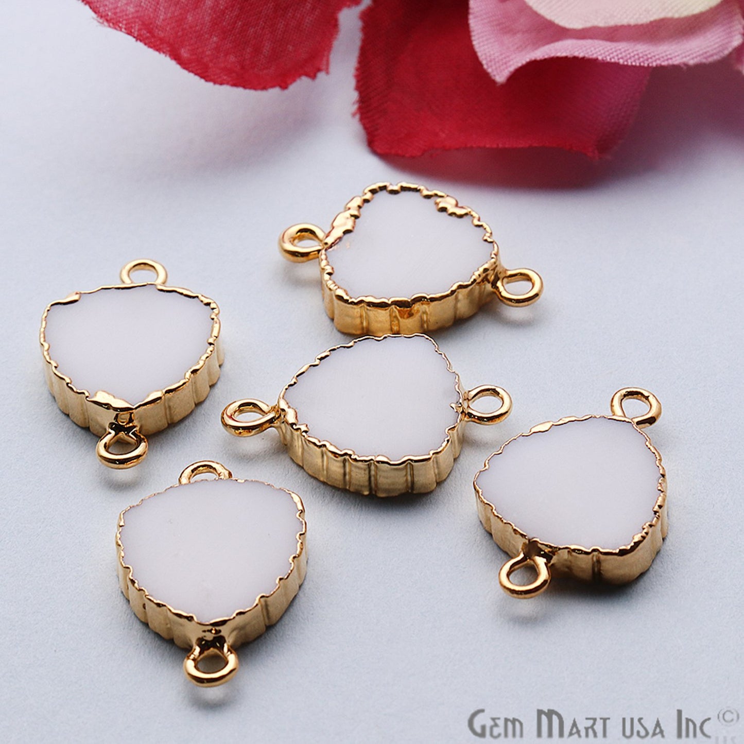 gemstone connector beads, gemstone connector pendant