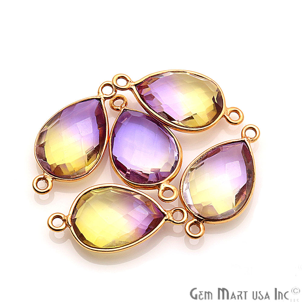 gemstone connector beads, gemstone connector pendant