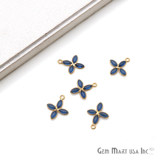 DIY Iolite 17x13mm Gold Plated Chandelier Finding Component - GemmartUSA