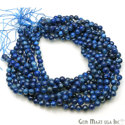 Kyanite 8-9mm Cabochon Rondelle Beads Strands 14Inch - GemMartUSA