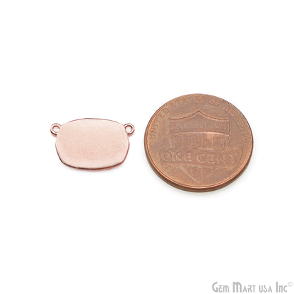 Octagon 20x12nn Double Bail Jewelry Findings Charm