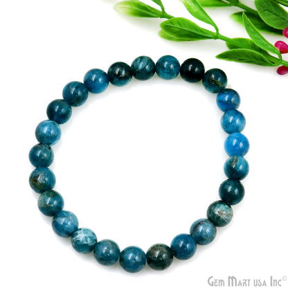 Beaded Gemstone Bracelet Round 8mm