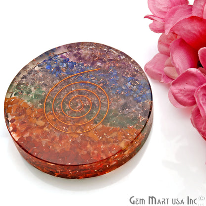 Healing Stone, Seven Chakra Meditation Stone, Home Decor 80MM - GemMartUSA