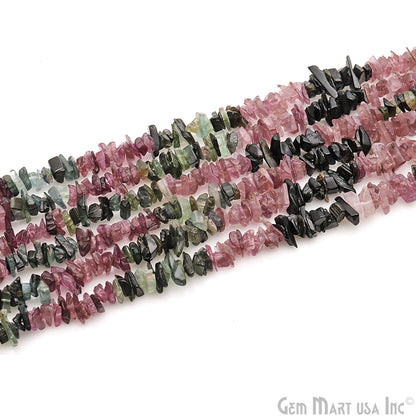 Multi Tourmaline 7-11mm Nugget Chip Beads Gemstone Strand - GemMartUSA