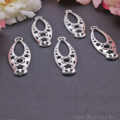 Drop 49x18mm Chandelier Finding Charm Connector (Pick Your Metal) - GemMartUSA