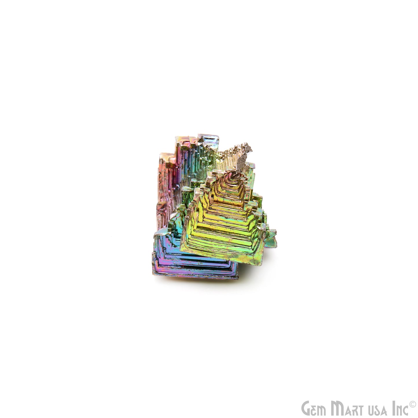 Bismuth Crystal Rainbow Bismuth XXL Crystal Cluster Display Specimen Mineral Decor Pyramid Teaching Tools Stone Educational Rock Peacock Ore