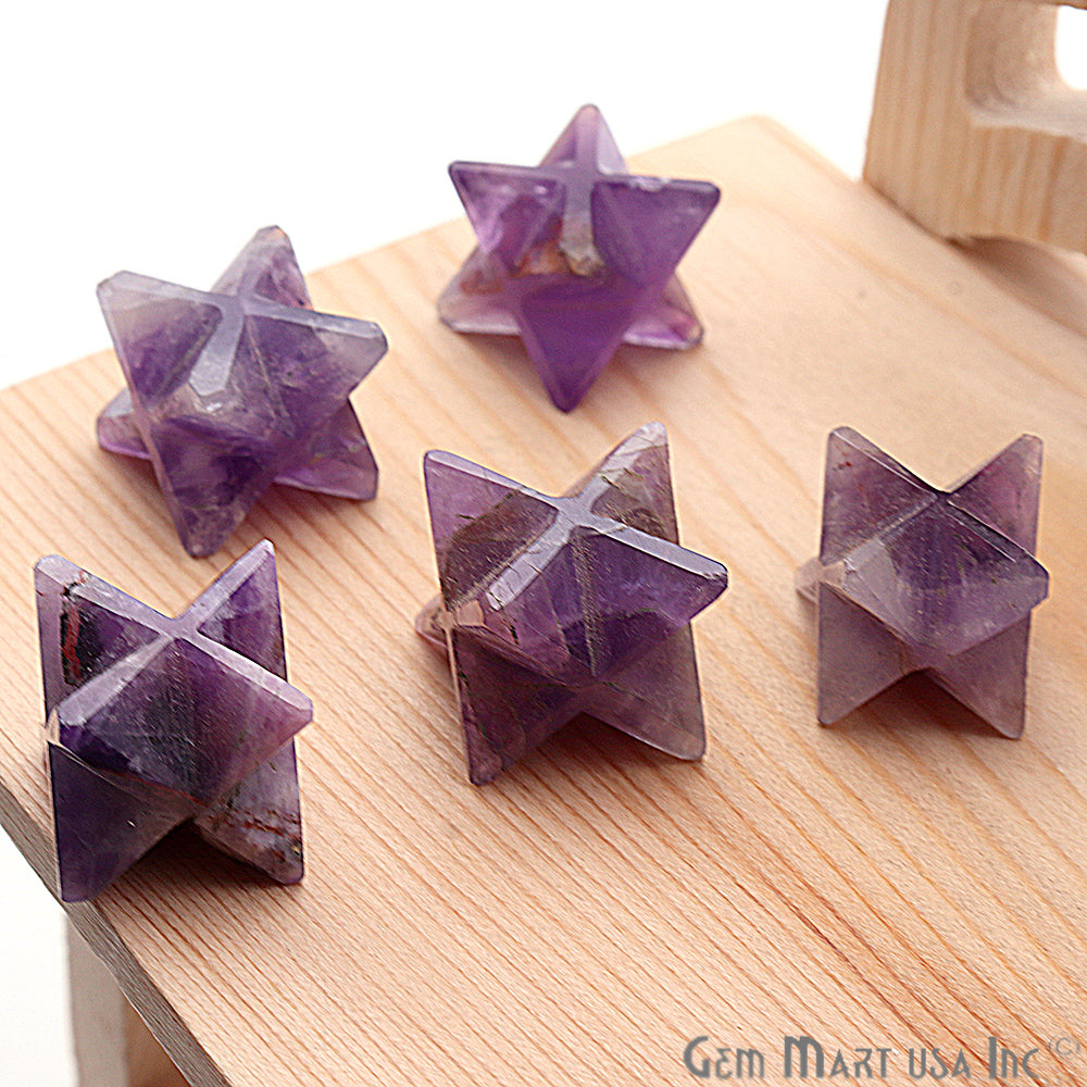 Merkaba Star Octahedron Metaphysical Crystal Reiki Healing Gemstone (Pick Stone) - GemMartUSA