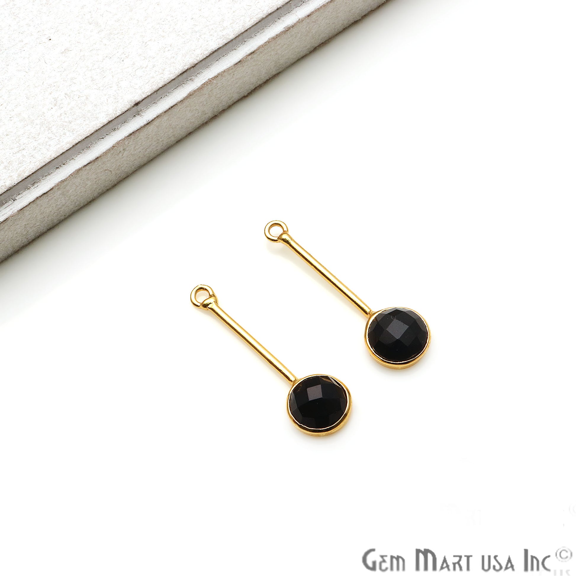 DIY Gemstone Long Dangle Drop Chandelier Earring Connector 1 Pair (Pick Stone) - GemMartUSA