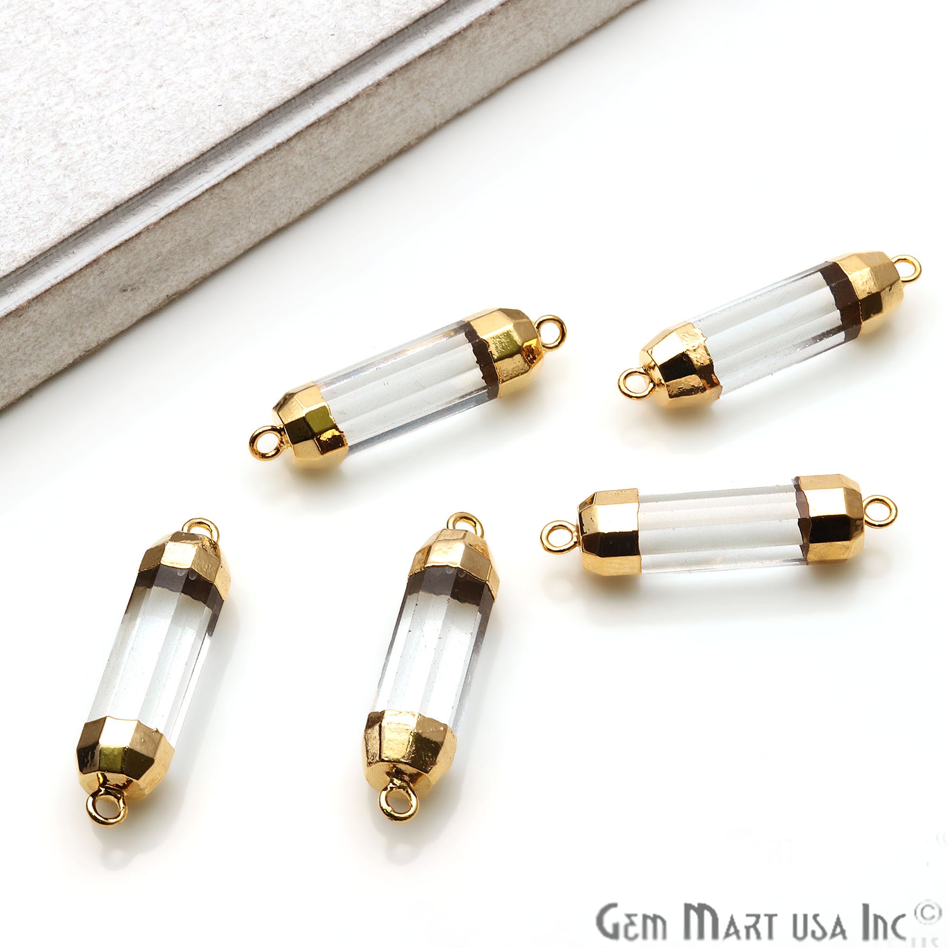 gemstone connector beads, gemstone connector pendant