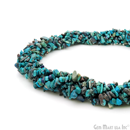 Single Strand Natural Chrysocolla Gemstone Chip beads, 34 Inch Full Strand (762209927215)