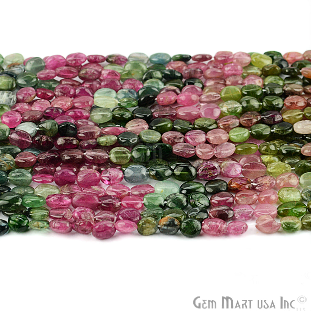 Multi Tourmaline Faceted Beads 7x5mm Gemstone Rondelle Beads - GemMartUSA