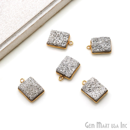 druzy connector beads, druzy connector