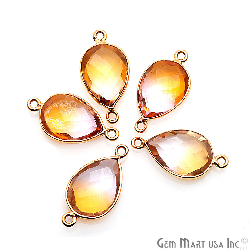 gemstone connector beads, gemstone connector pendant