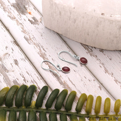 5pc Lot Multi Tourmaline Cabochon Oval 7x5mm Silver Plated Single Bail Gemstone Connector