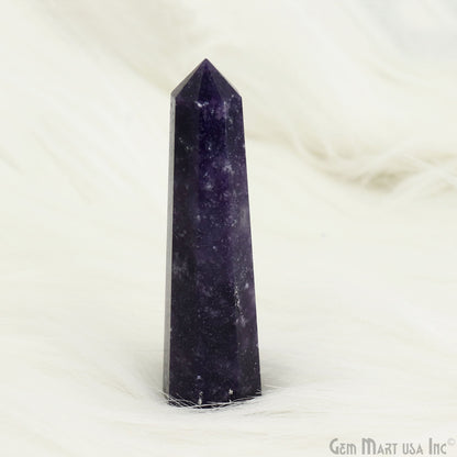 Lepidolite Apatite Gemstone Jumbo Tower Crystal Tower Obelisk Healing Meditation Gemstones 2-3 Inch