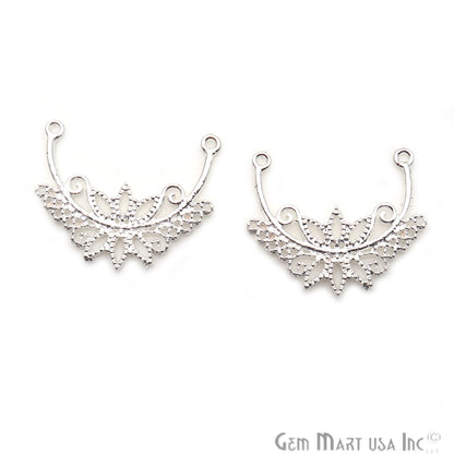 Crown Shape Findings, Filigree Findings, Findings, Jewelry Findings, 35x30mm (50058) - GemMartUSA