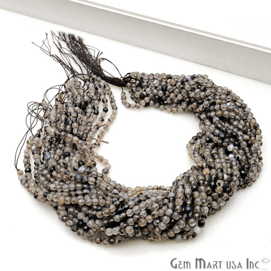 Rutile Jade 3-4mm Faceted Rondelle Beads Strands 14Inch - GemmartUSA