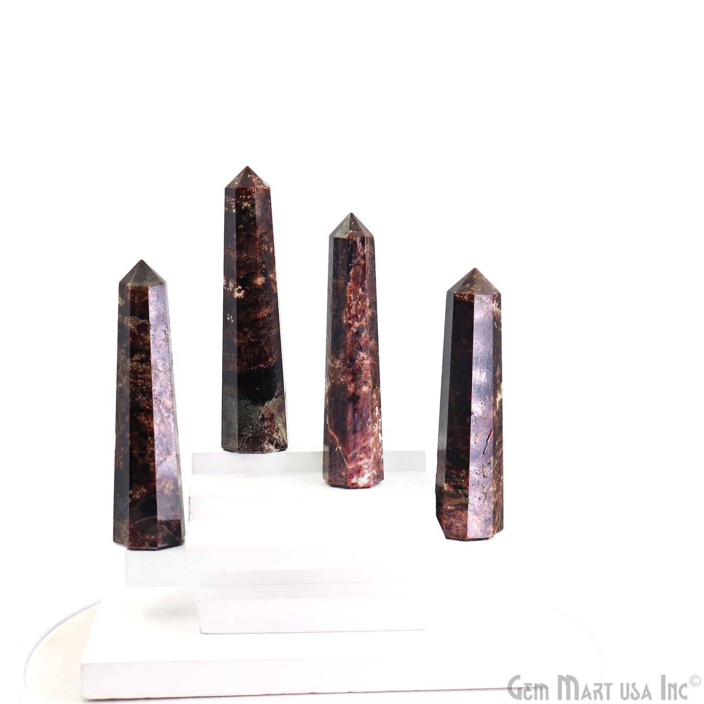 Strawberry Quartz Gemstone Jumbo Tower Crystal Tower Obelisk Healing Meditation Gemstones 2-3 Inch